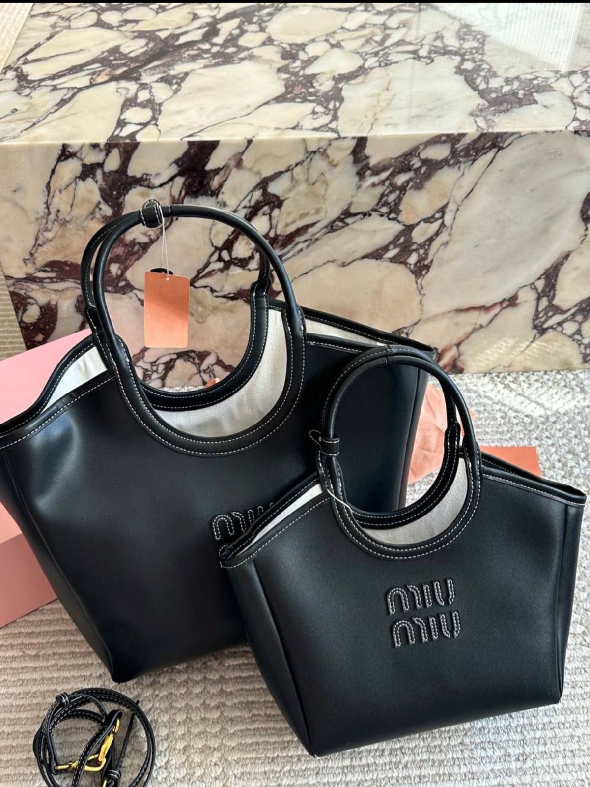 Miu Miu Ivy Leather Handbag